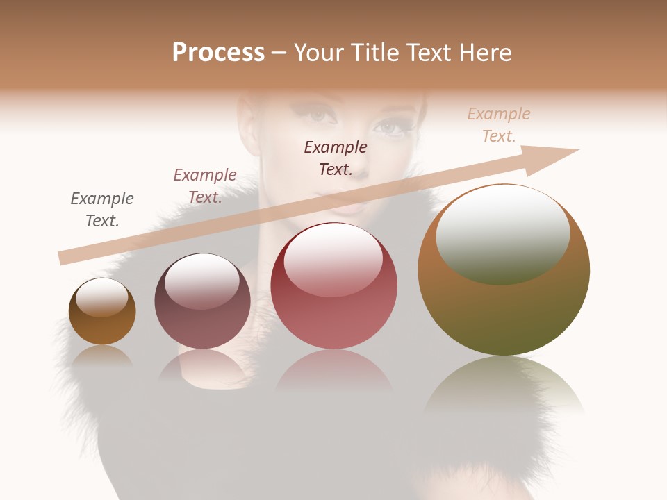 Dress Model Curly PowerPoint Template