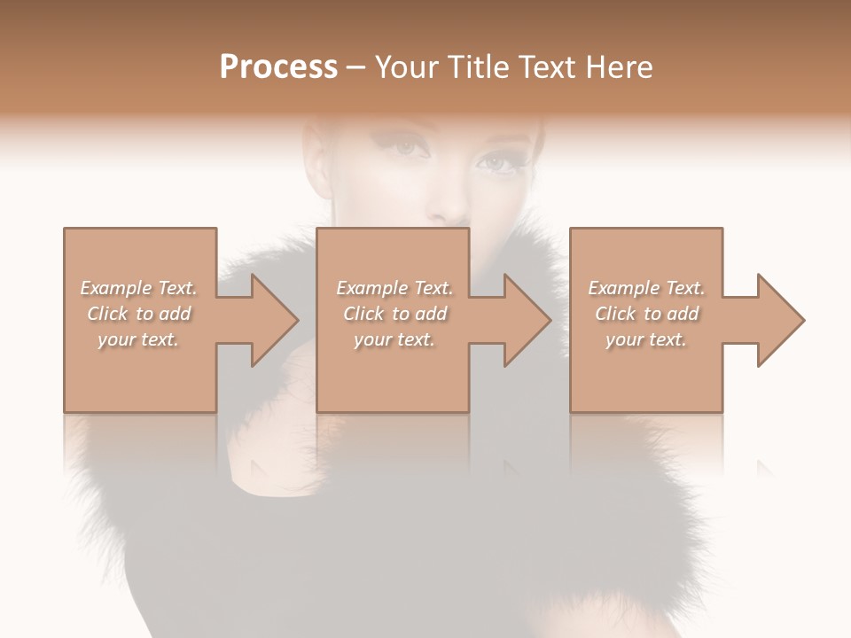 Dress Model Curly PowerPoint Template