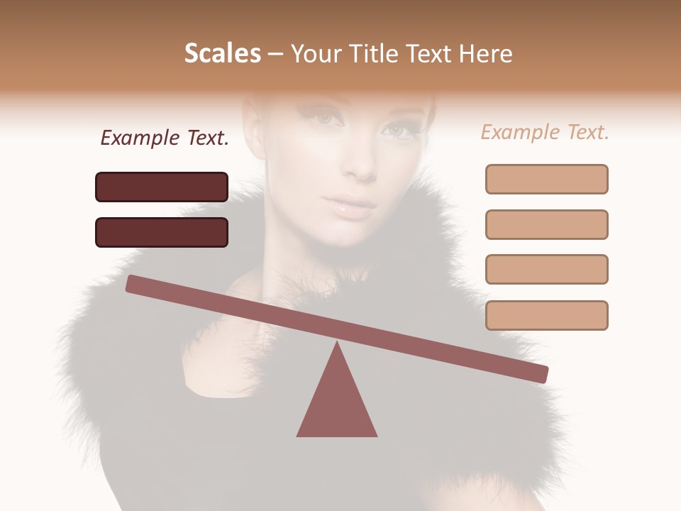 Dress Model Curly PowerPoint Template