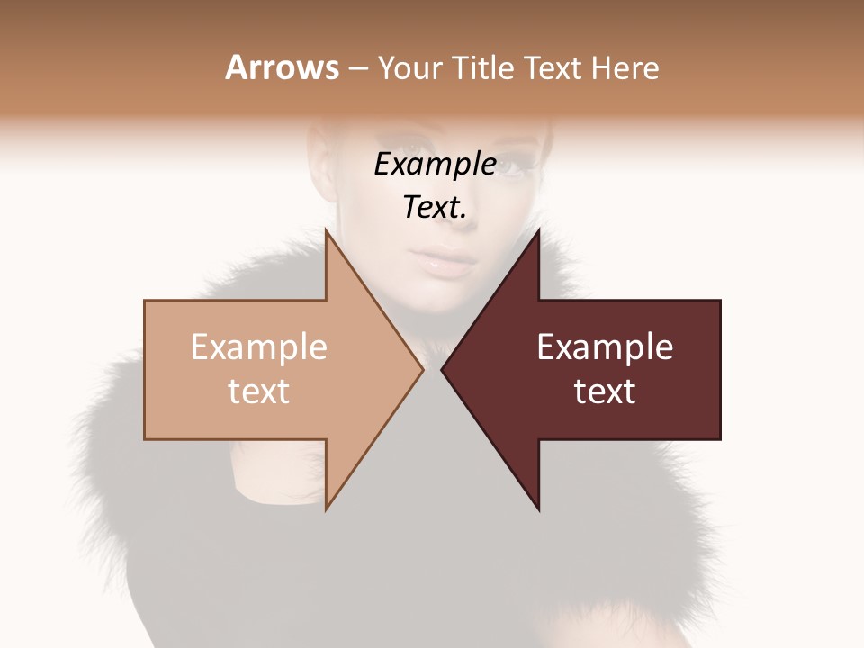 Dress Model Curly PowerPoint Template