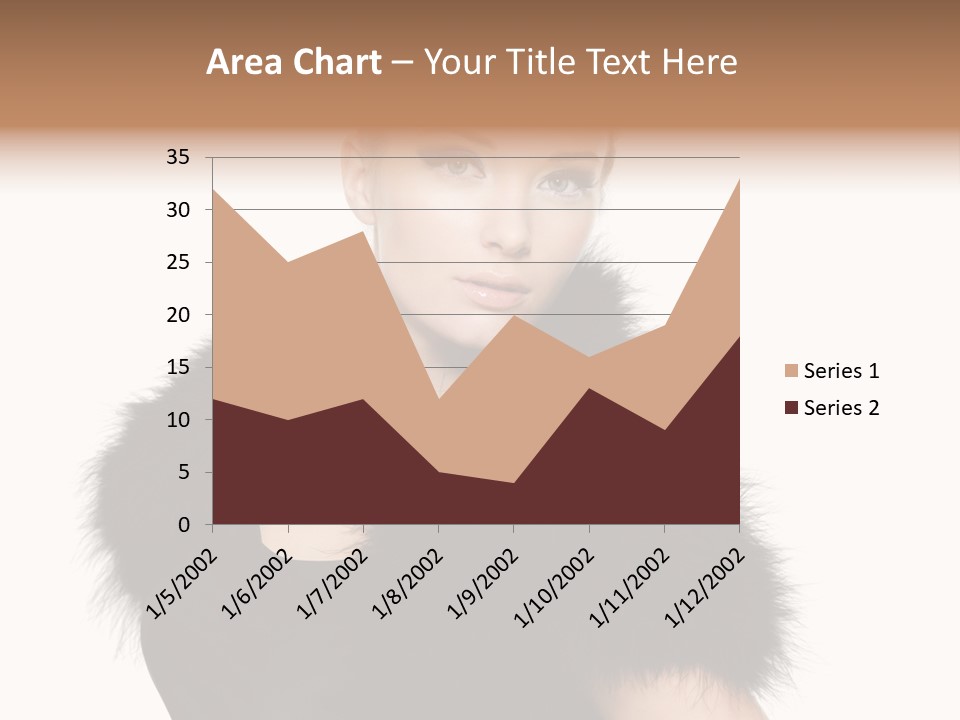 Dress Model Curly PowerPoint Template