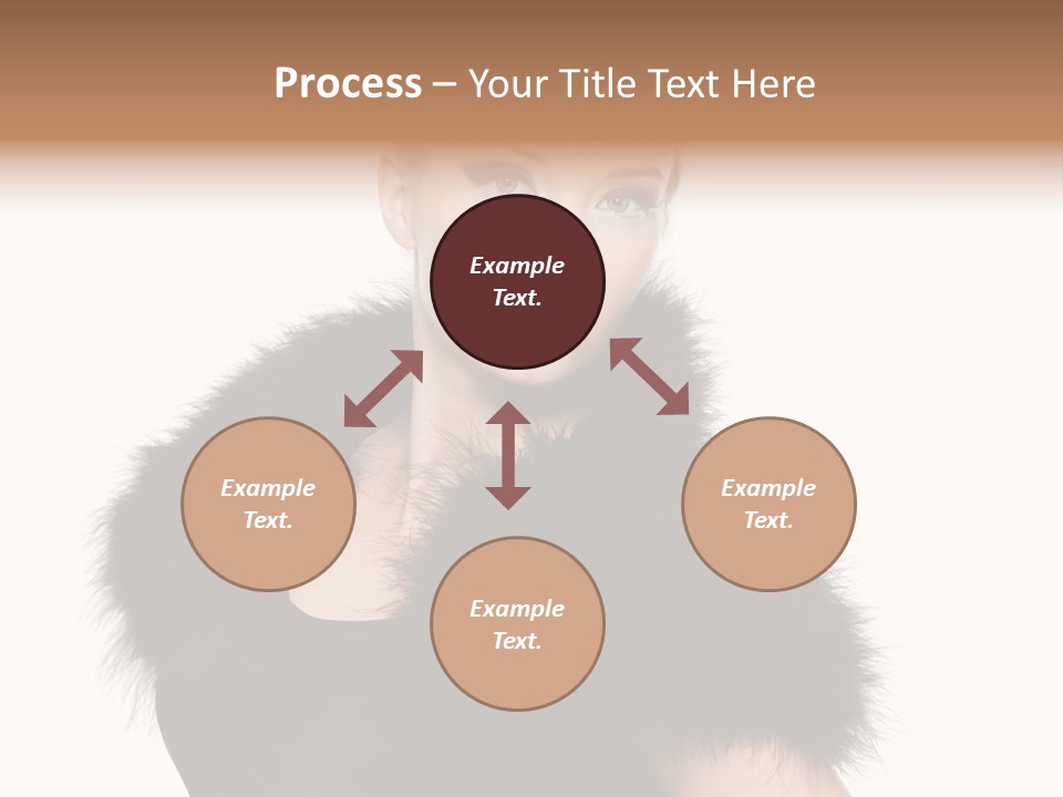 Dress Model Curly PowerPoint Template