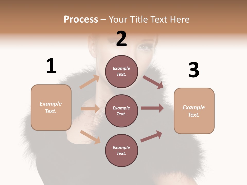 Dress Model Curly PowerPoint Template