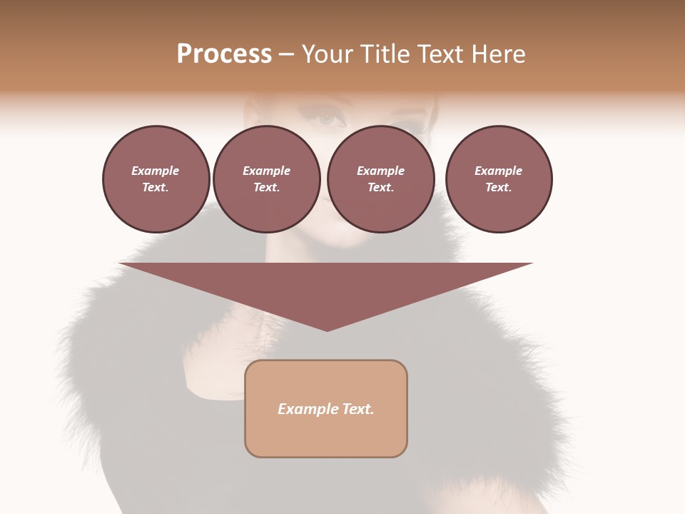 Dress Model Curly PowerPoint Template