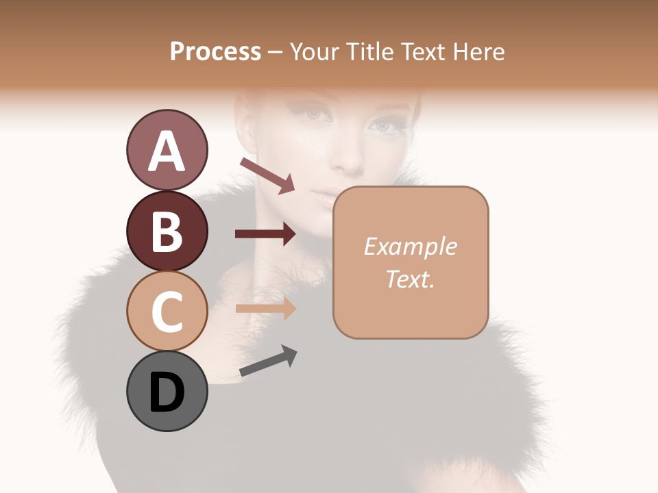 Dress Model Curly PowerPoint Template