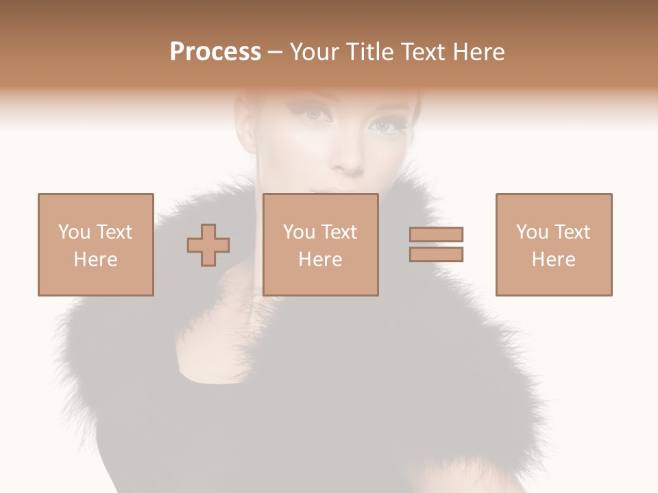 Dress Model Curly PowerPoint Template