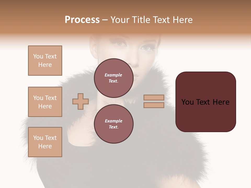 Dress Model Curly PowerPoint Template