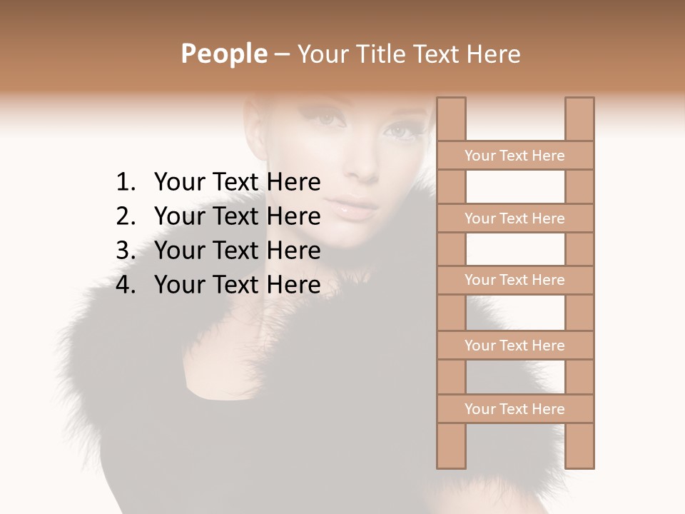 Dress Model Curly PowerPoint Template