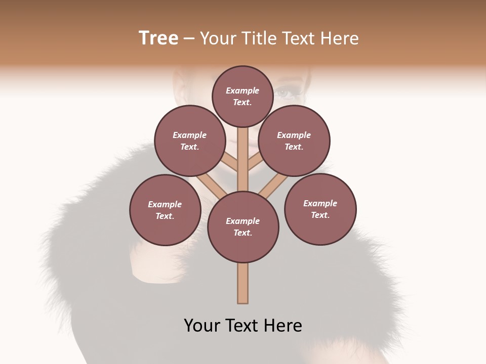 Dress Model Curly PowerPoint Template