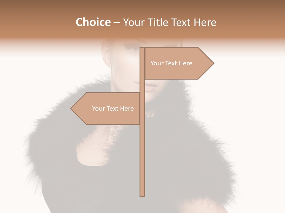 Dress Model Curly PowerPoint Template