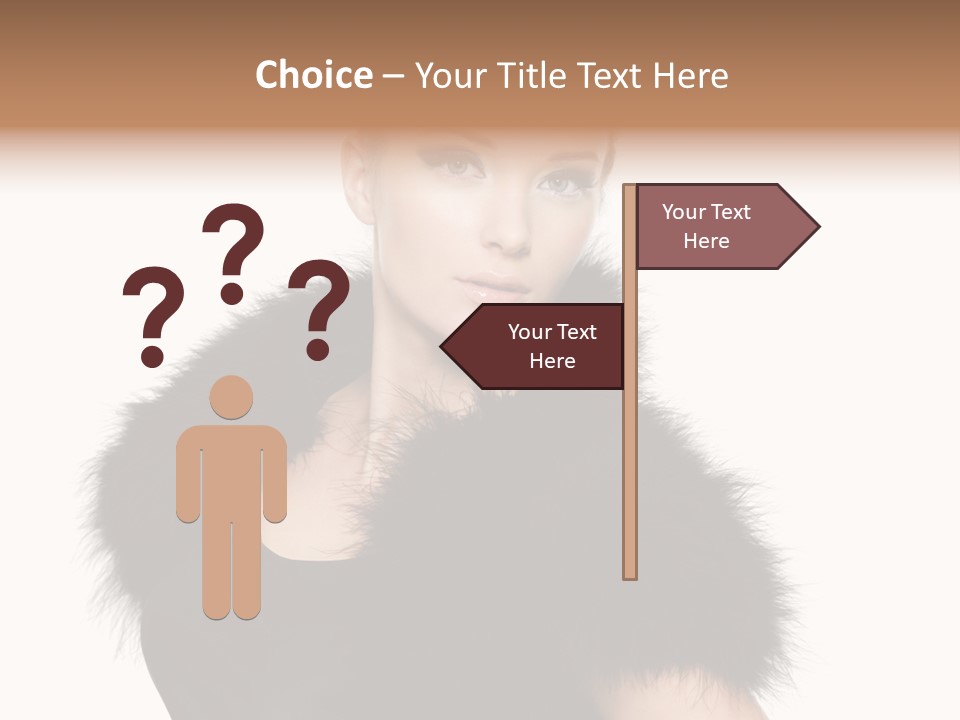 Dress Model Curly PowerPoint Template