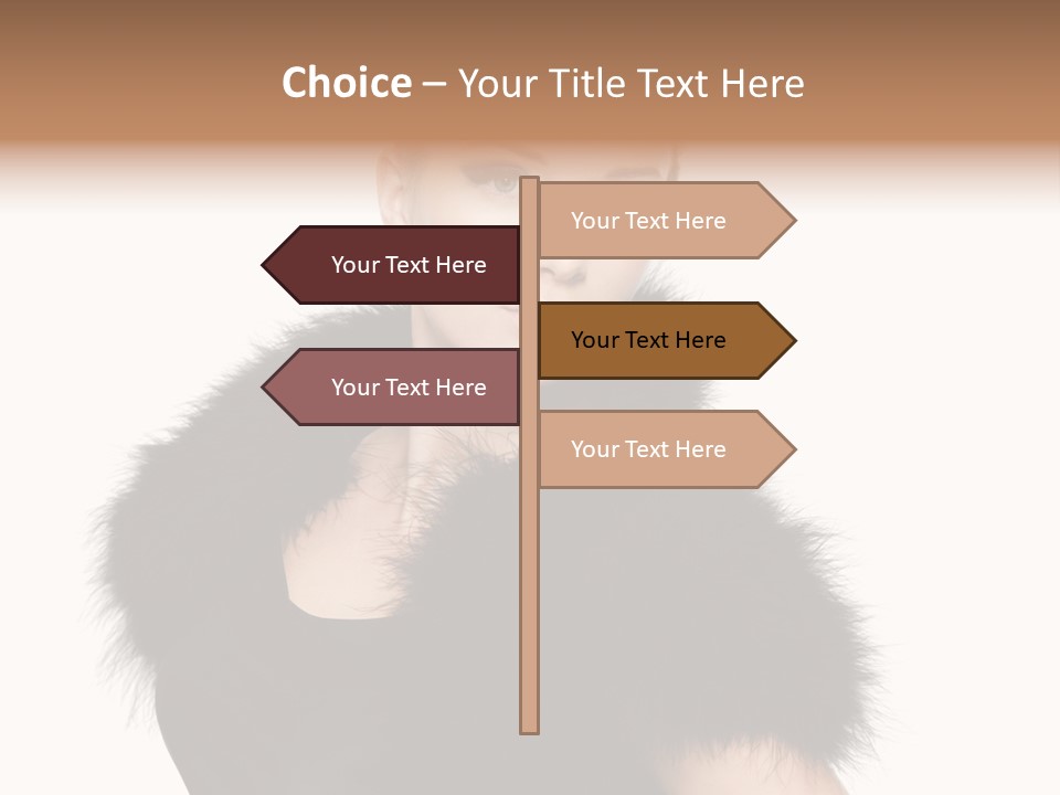 Dress Model Curly PowerPoint Template