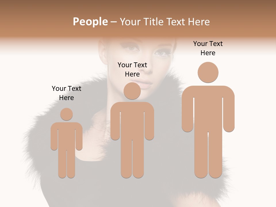 Dress Model Curly PowerPoint Template