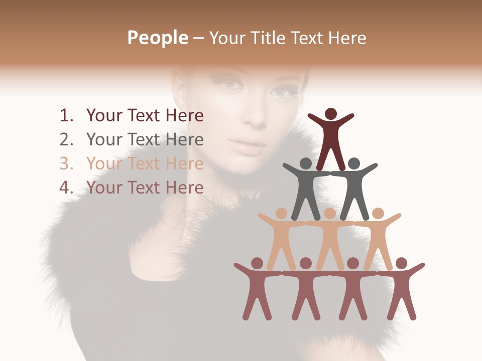 Dress Model Curly PowerPoint Template