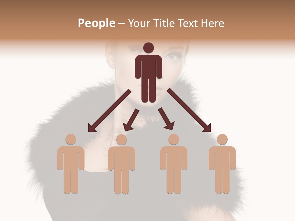 Dress Model Curly PowerPoint Template