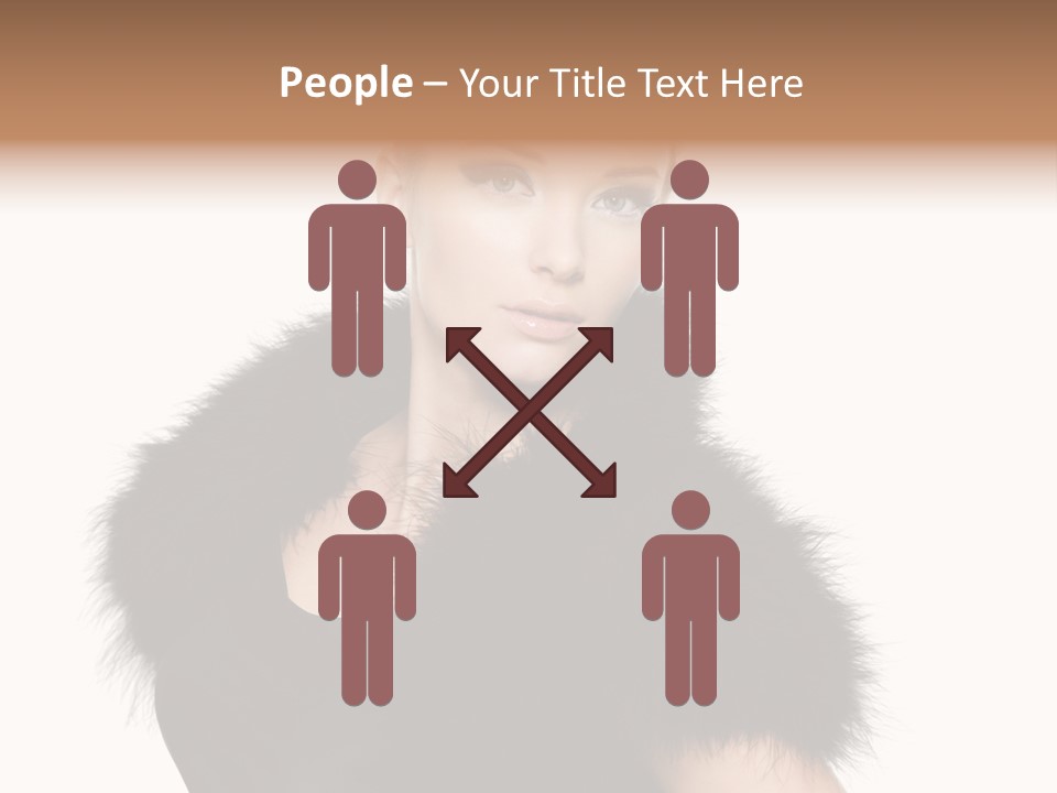 Dress Model Curly PowerPoint Template