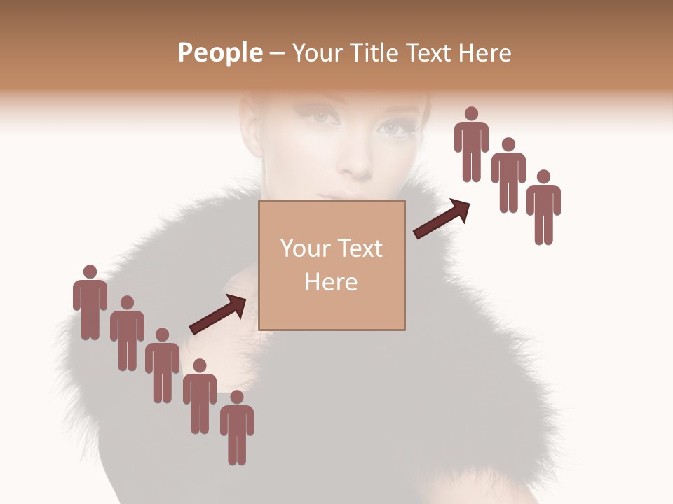 Dress Model Curly PowerPoint Template