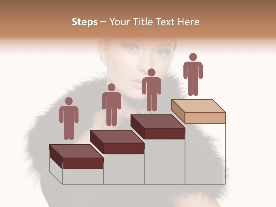 Dress Model Curly PowerPoint Template