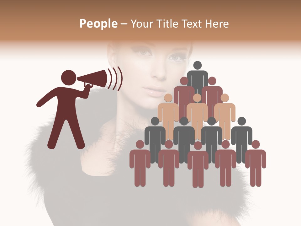 Dress Model Curly PowerPoint Template