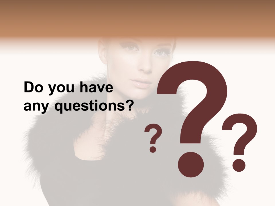 Dress Model Curly PowerPoint Template