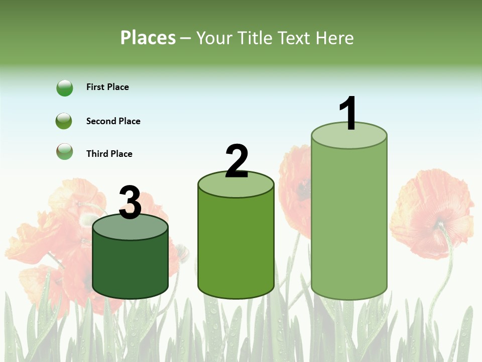 Red Vitality Bloom PowerPoint Template