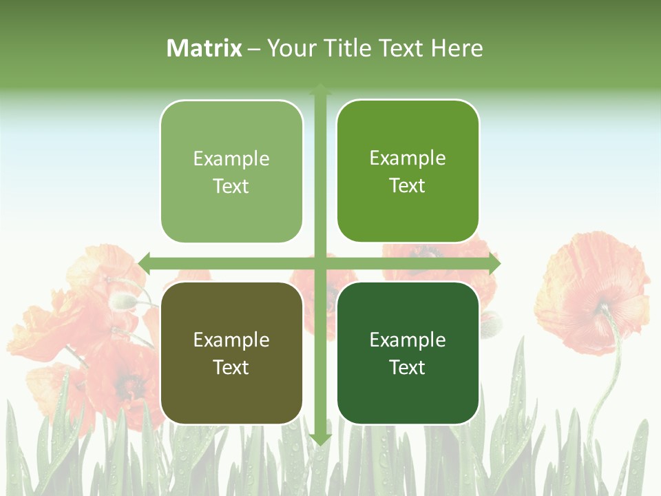 Red Vitality Bloom PowerPoint Template