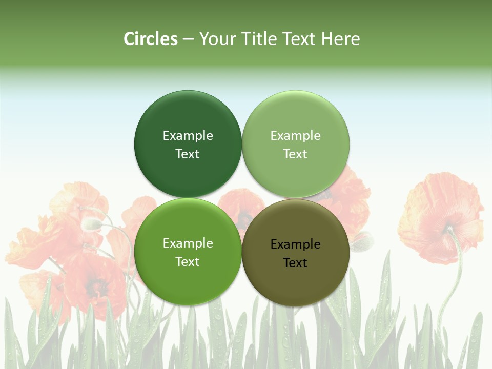 Red Vitality Bloom PowerPoint Template