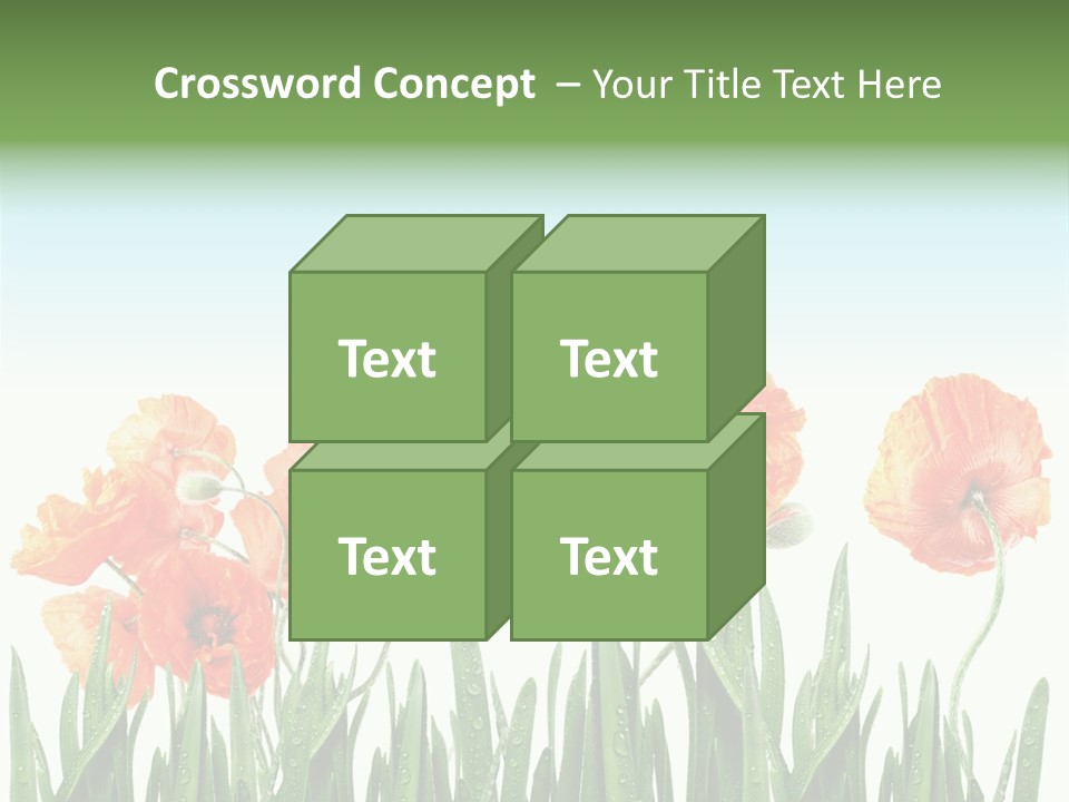 Red Vitality Bloom PowerPoint Template