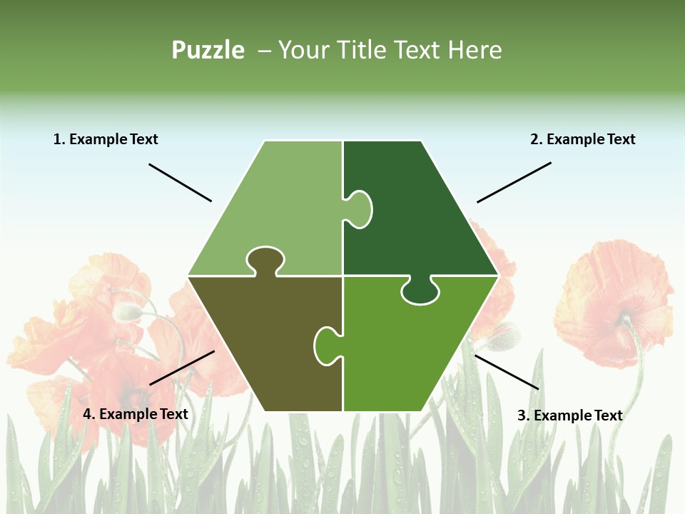 Red Vitality Bloom PowerPoint Template