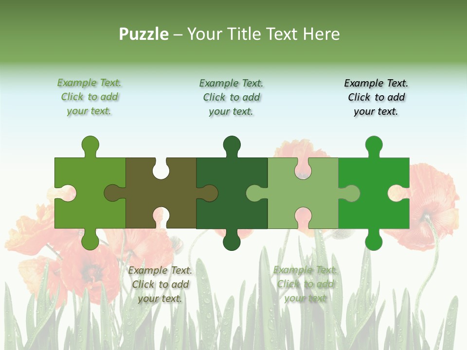 Red Vitality Bloom PowerPoint Template