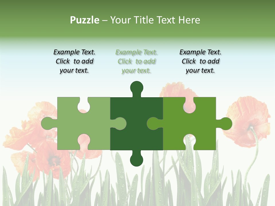 Red Vitality Bloom PowerPoint Template