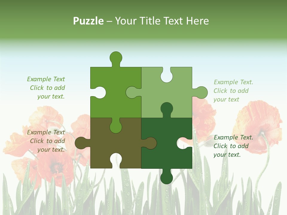 Red Vitality Bloom PowerPoint Template