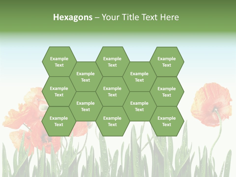 Red Vitality Bloom PowerPoint Template