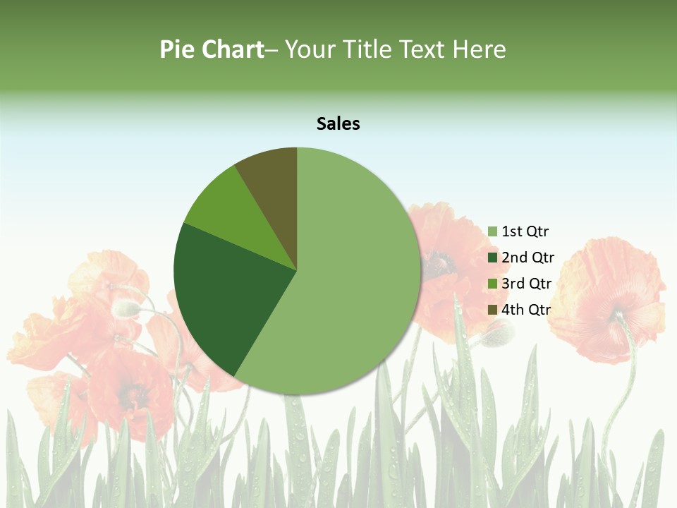 Red Vitality Bloom PowerPoint Template
