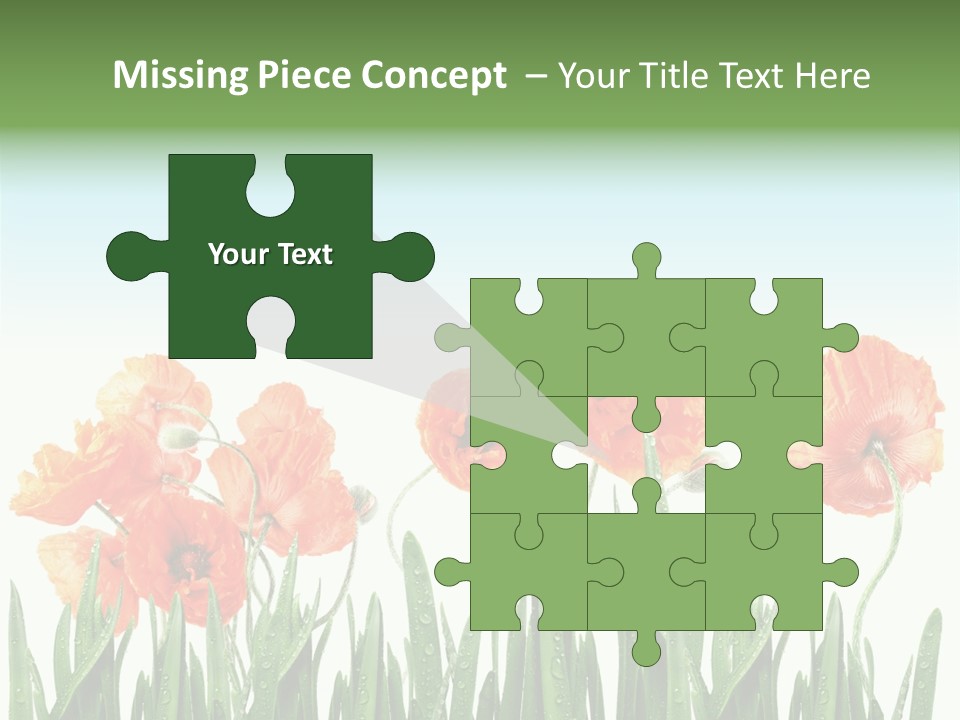 Red Vitality Bloom PowerPoint Template