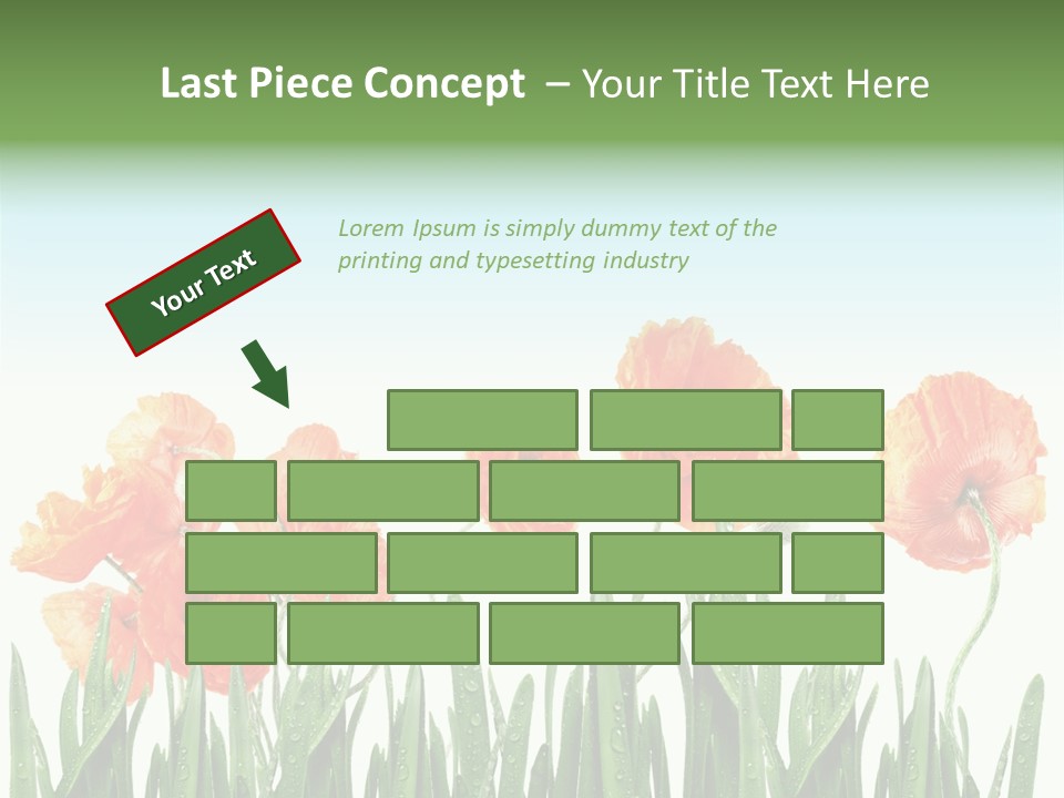 Red Vitality Bloom PowerPoint Template