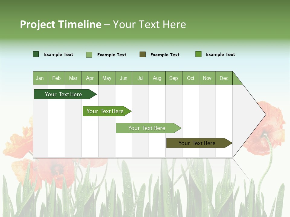 Red Vitality Bloom PowerPoint Template