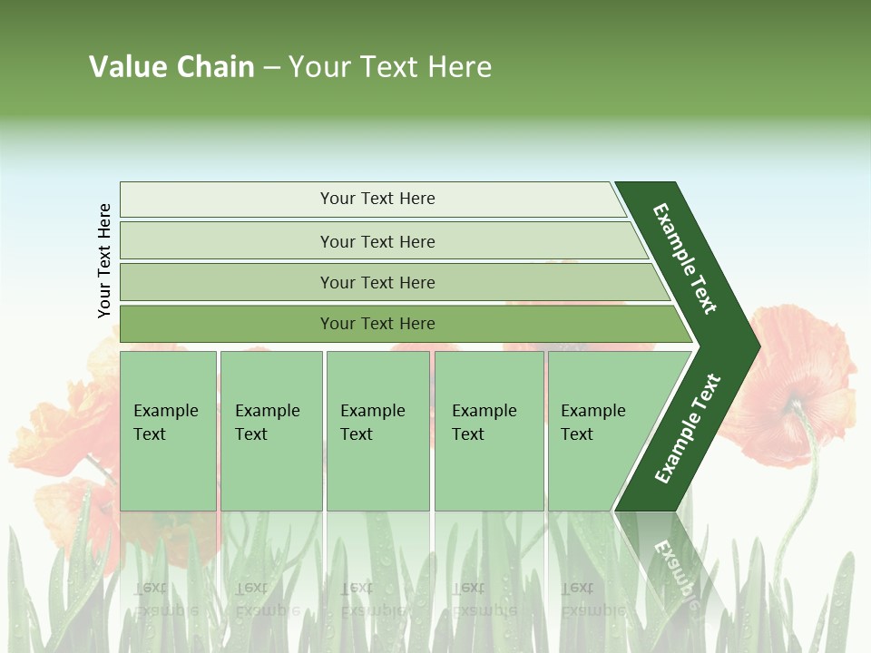 Red Vitality Bloom PowerPoint Template