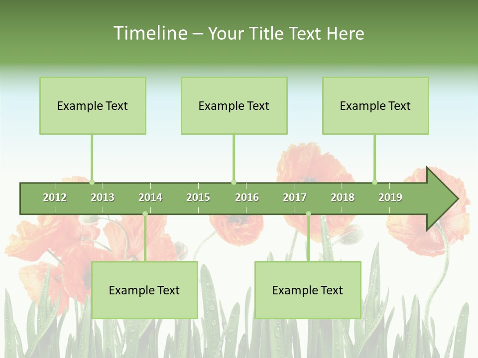 Red Vitality Bloom PowerPoint Template