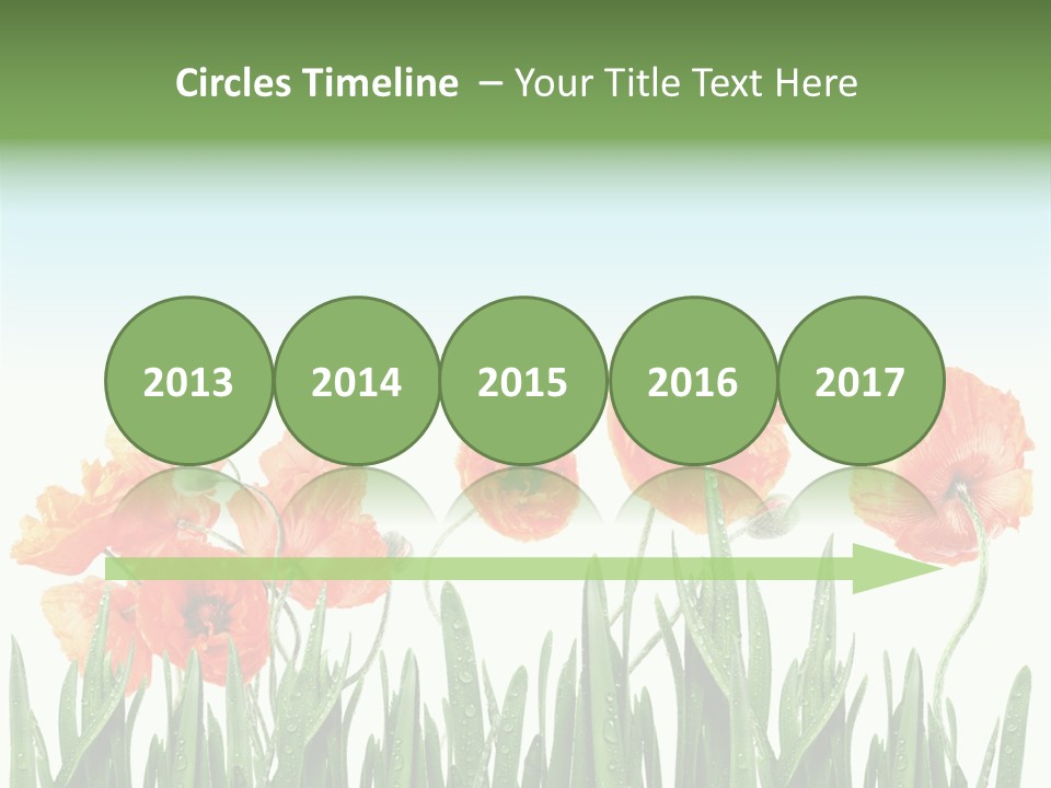 Red Vitality Bloom PowerPoint Template