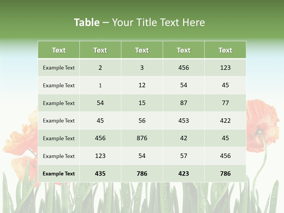 Red Vitality Bloom PowerPoint Template