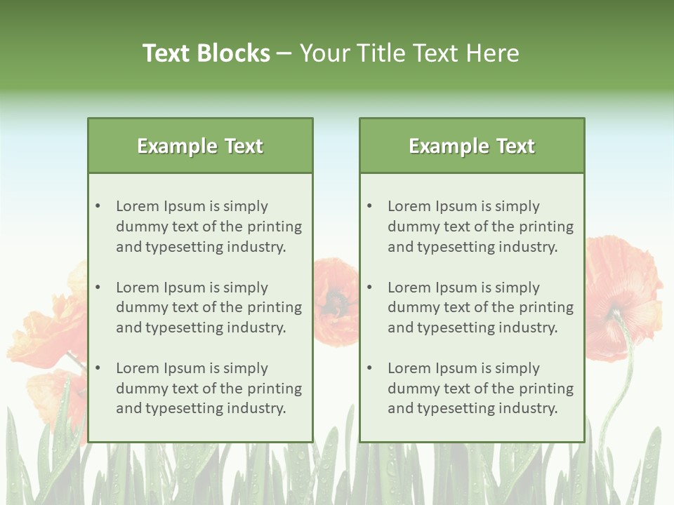 Red Vitality Bloom PowerPoint Template