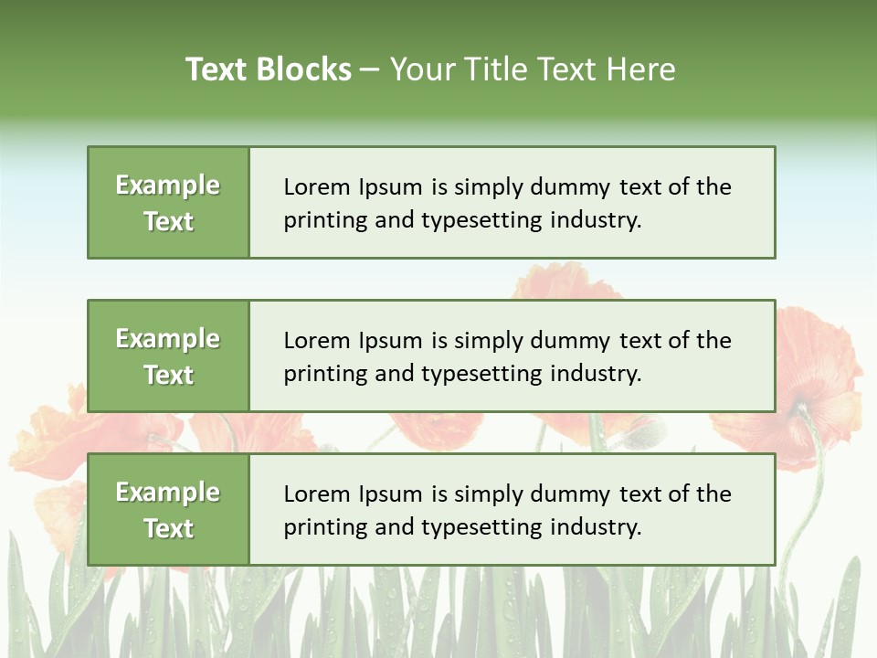 Red Vitality Bloom PowerPoint Template