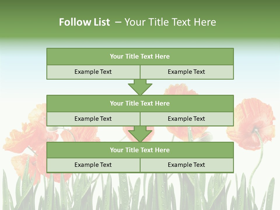 Red Vitality Bloom PowerPoint Template