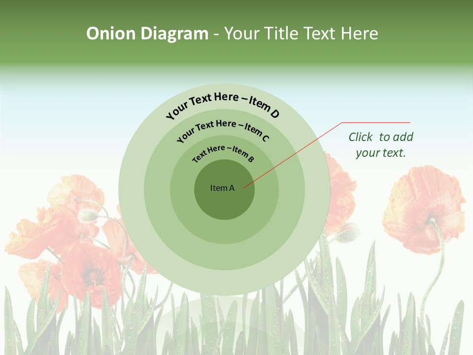 Red Vitality Bloom PowerPoint Template