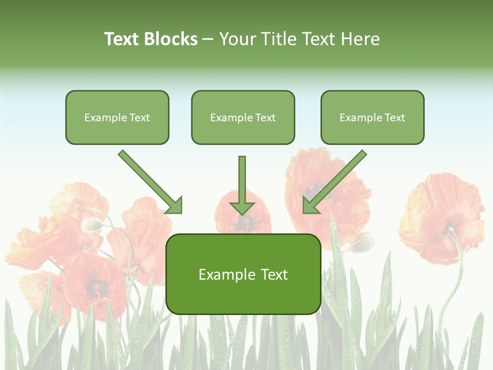 Red Vitality Bloom PowerPoint Template