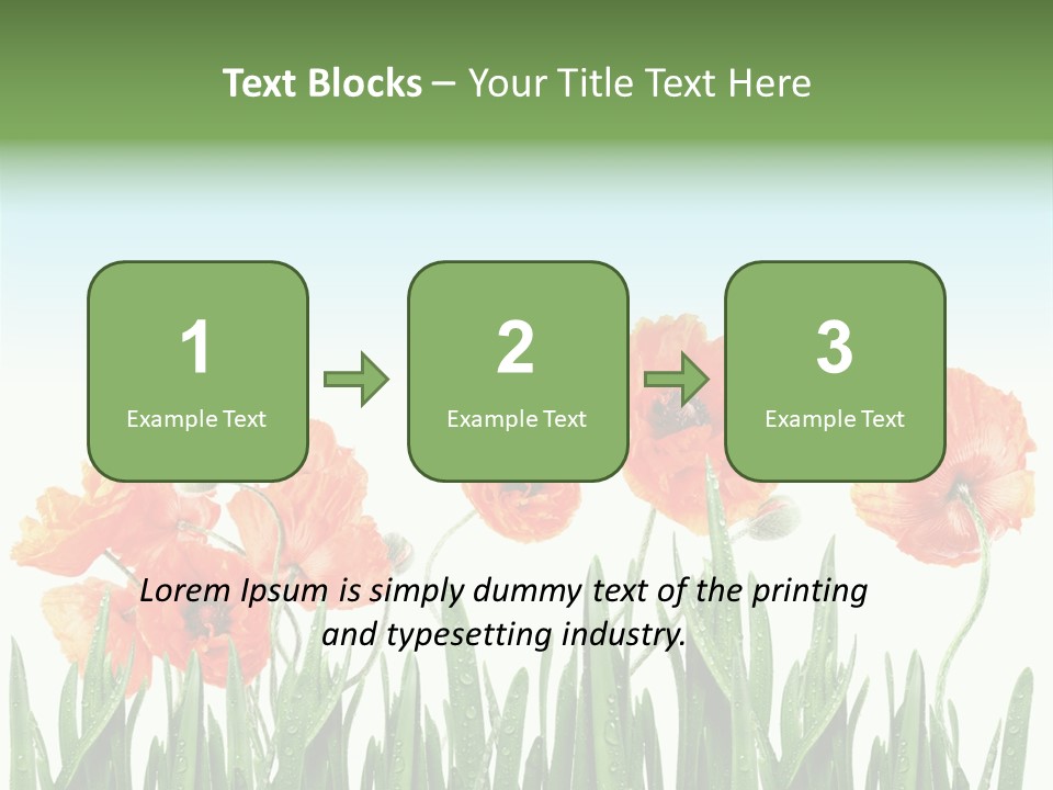 Red Vitality Bloom PowerPoint Template