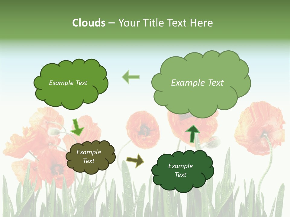 Red Vitality Bloom PowerPoint Template