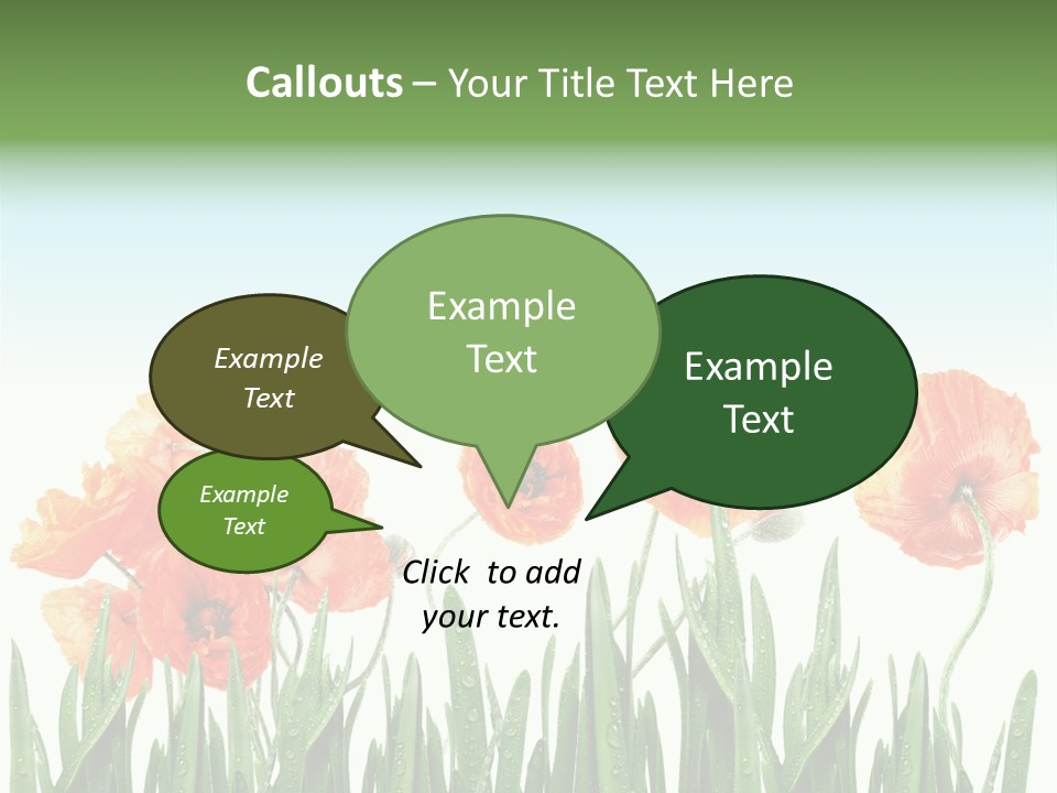 Red Vitality Bloom PowerPoint Template