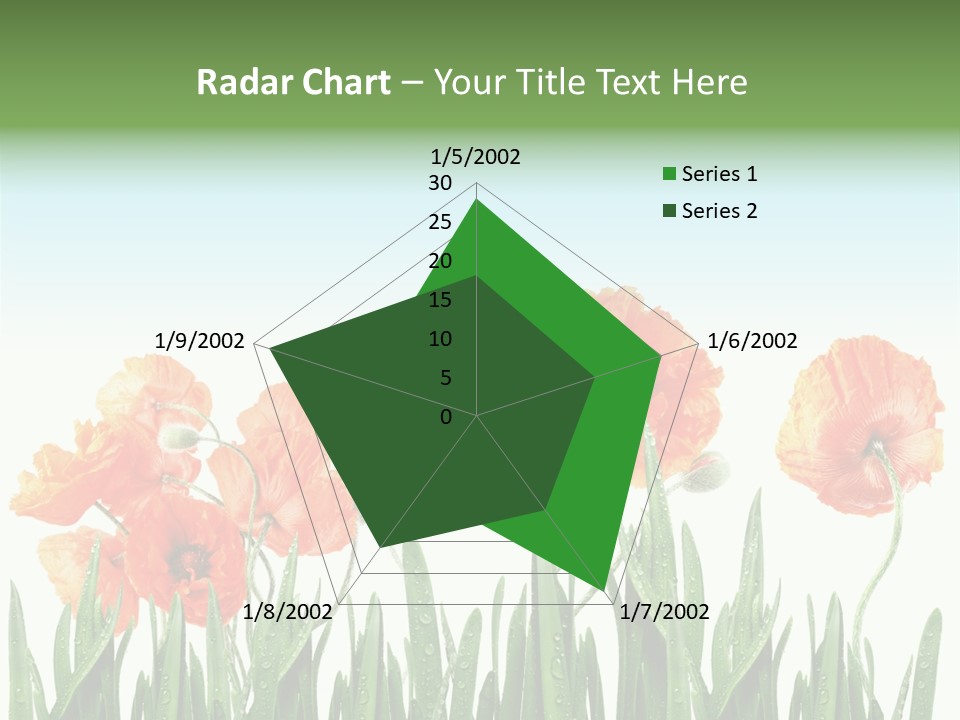 Red Vitality Bloom PowerPoint Template